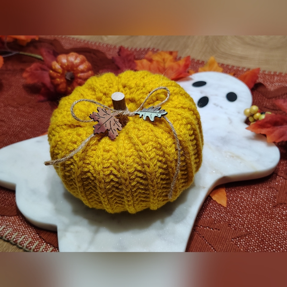 Handmade Golden Yellow Pumpkin